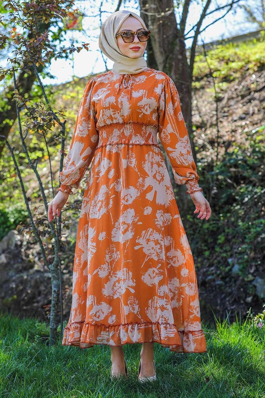 Haleh dress - Orange - Covered Bliss