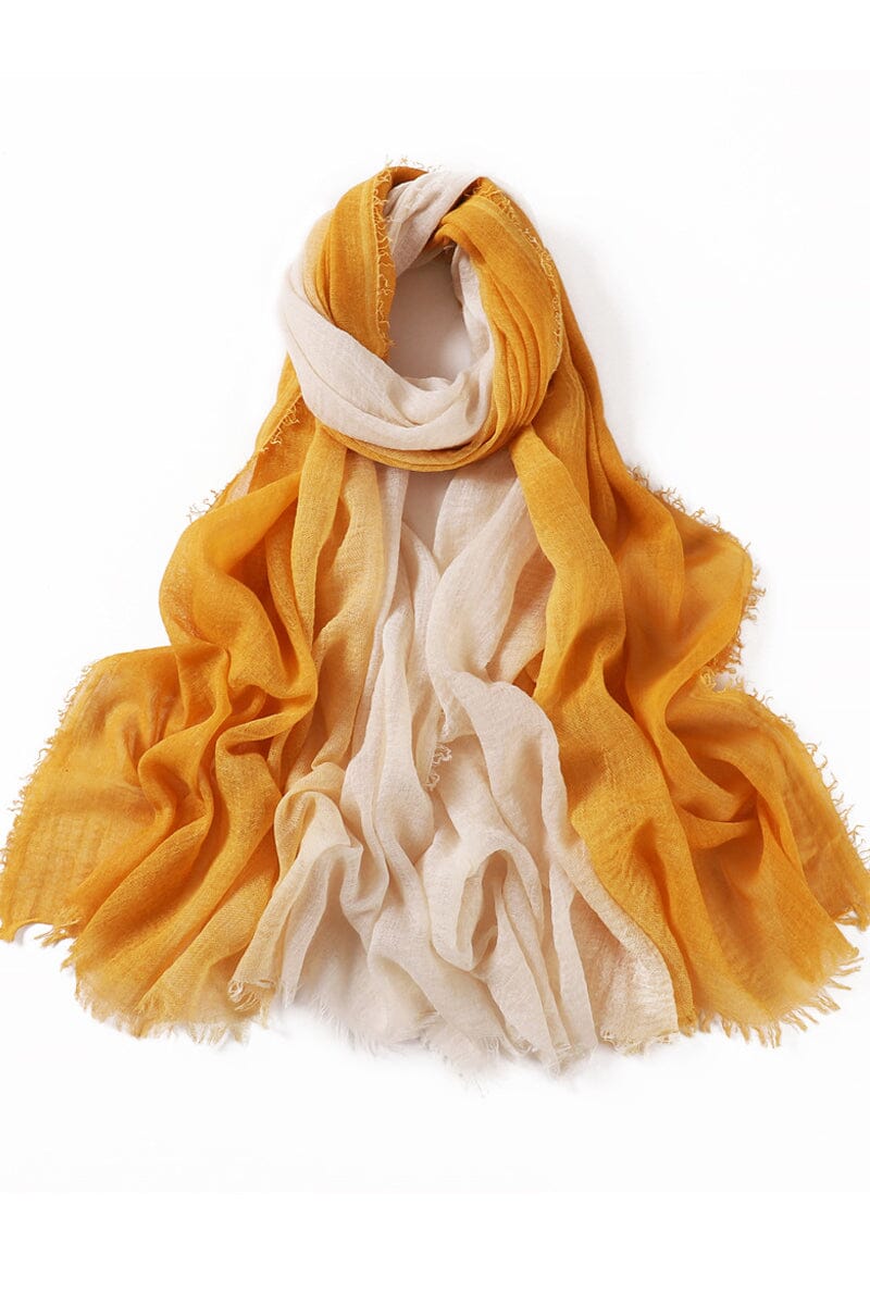 Crinkle Cotton Ombre Scarf