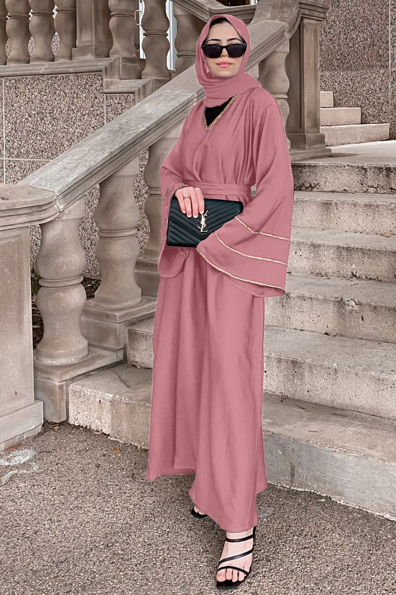 Emerald Queen Abaya - Mauve