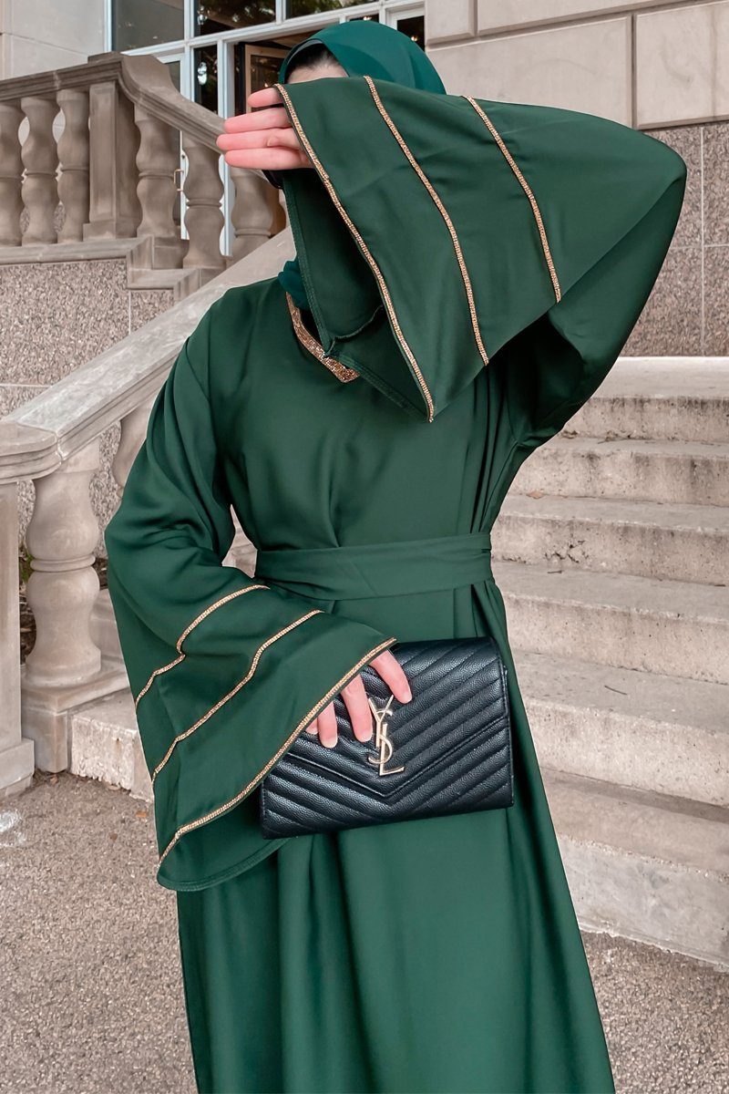 Emerald Queen Abaya - Green - Covered Bliss