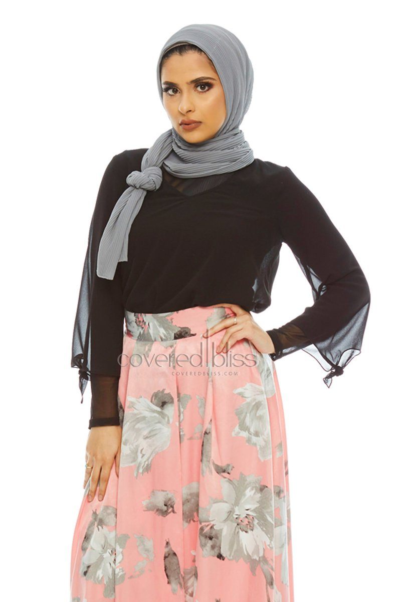 Pleated Chiffon Scarf - Covered Bliss