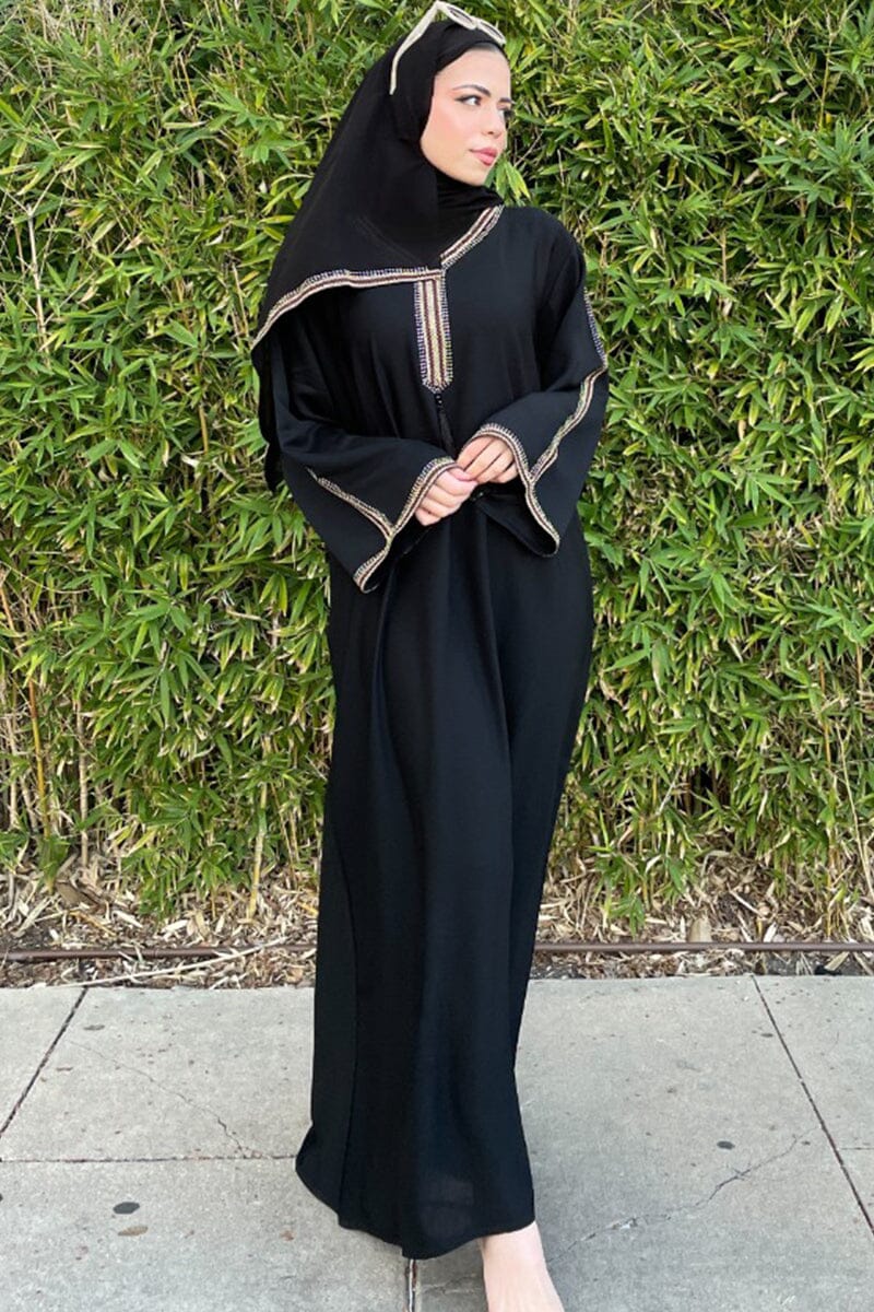 Malak Black Abaya