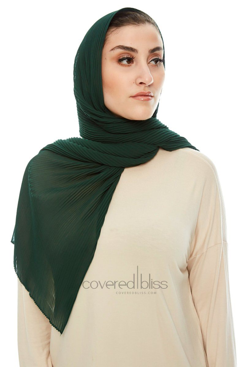 Pleated Chiffon Scarf - Covered Bliss