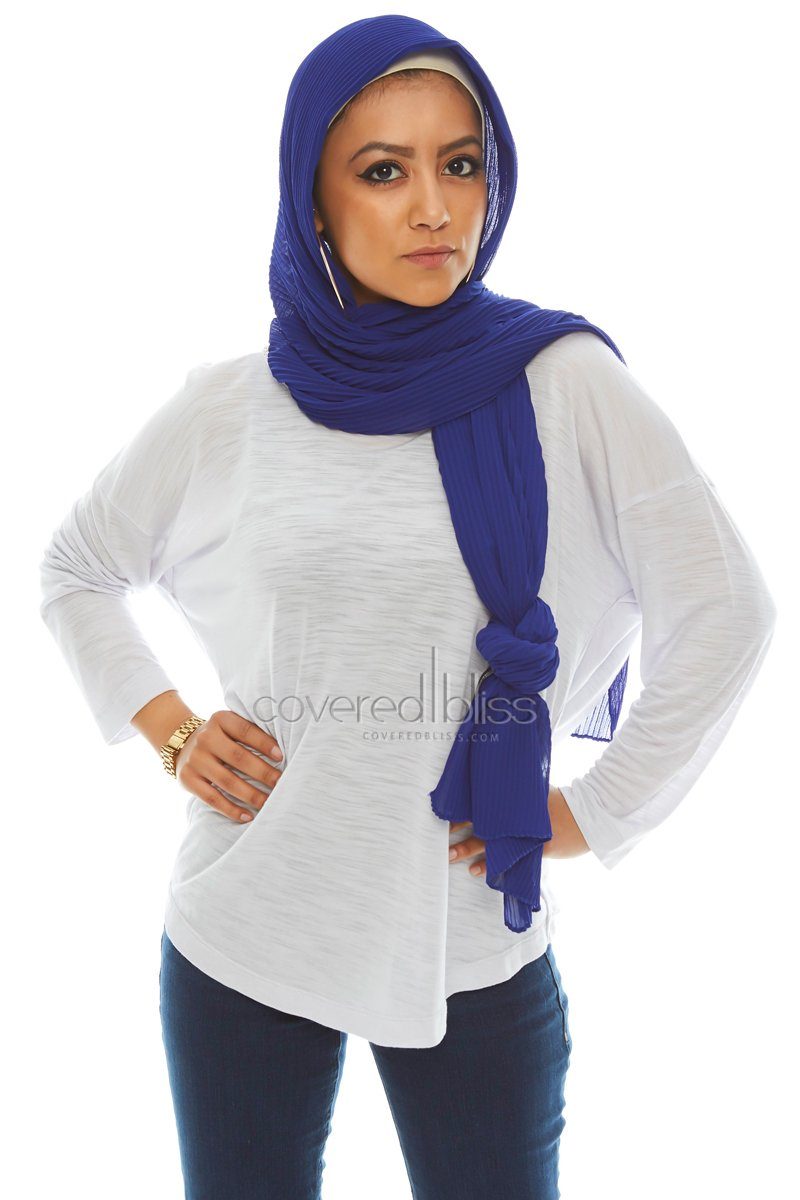 Pleated Chiffon Scarf - Covered Bliss