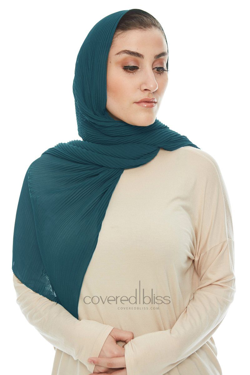 Pleated Chiffon Scarf - Covered Bliss