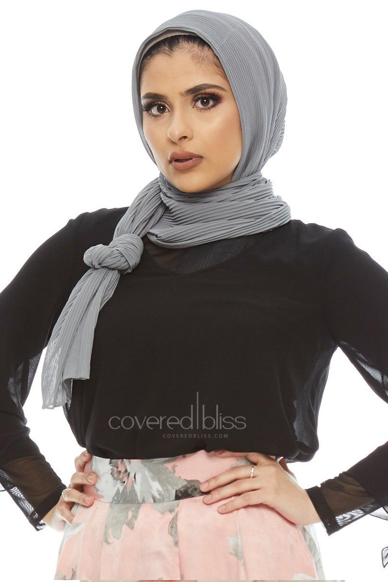 Pleated Chiffon Scarf - Covered Bliss