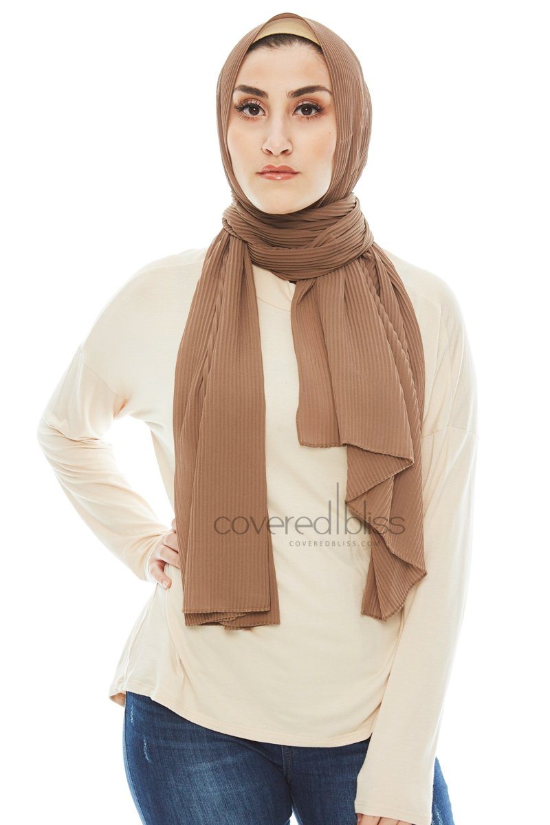Pleated Chiffon Scarf - Covered Bliss