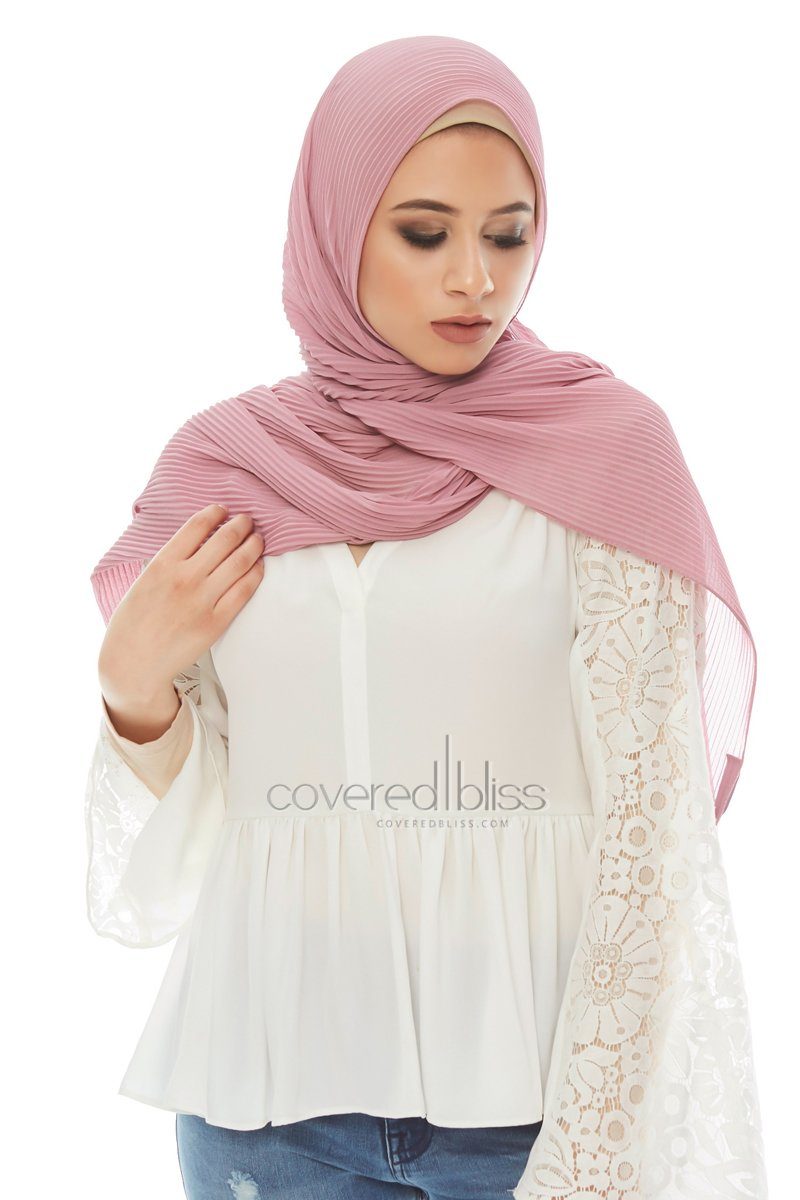 Pleated Chiffon Scarf - Covered Bliss