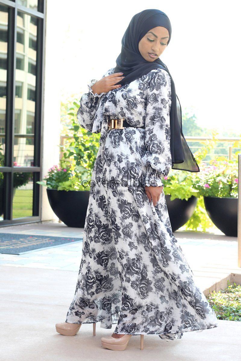 Savannah Maxi Dress – Midnight Garden - Covered Bliss