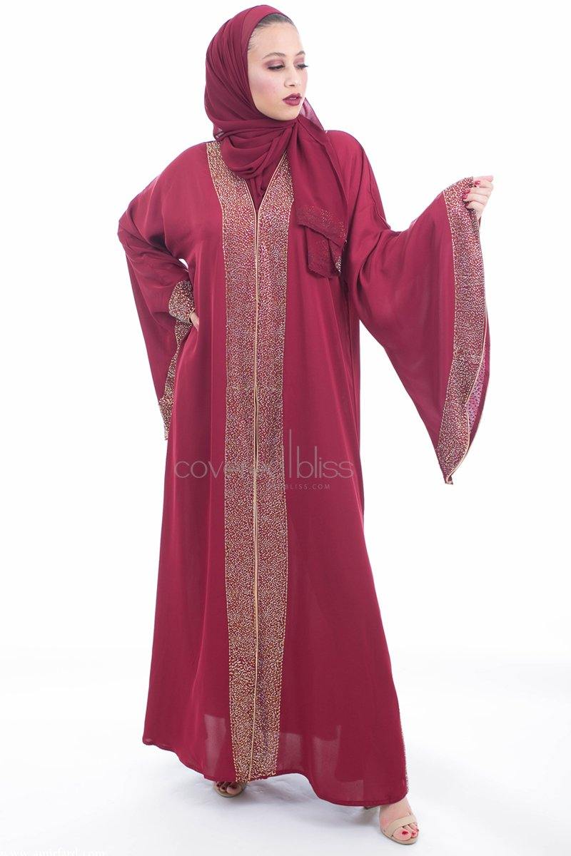 Summer Abaya /Maroon - Covered Bliss