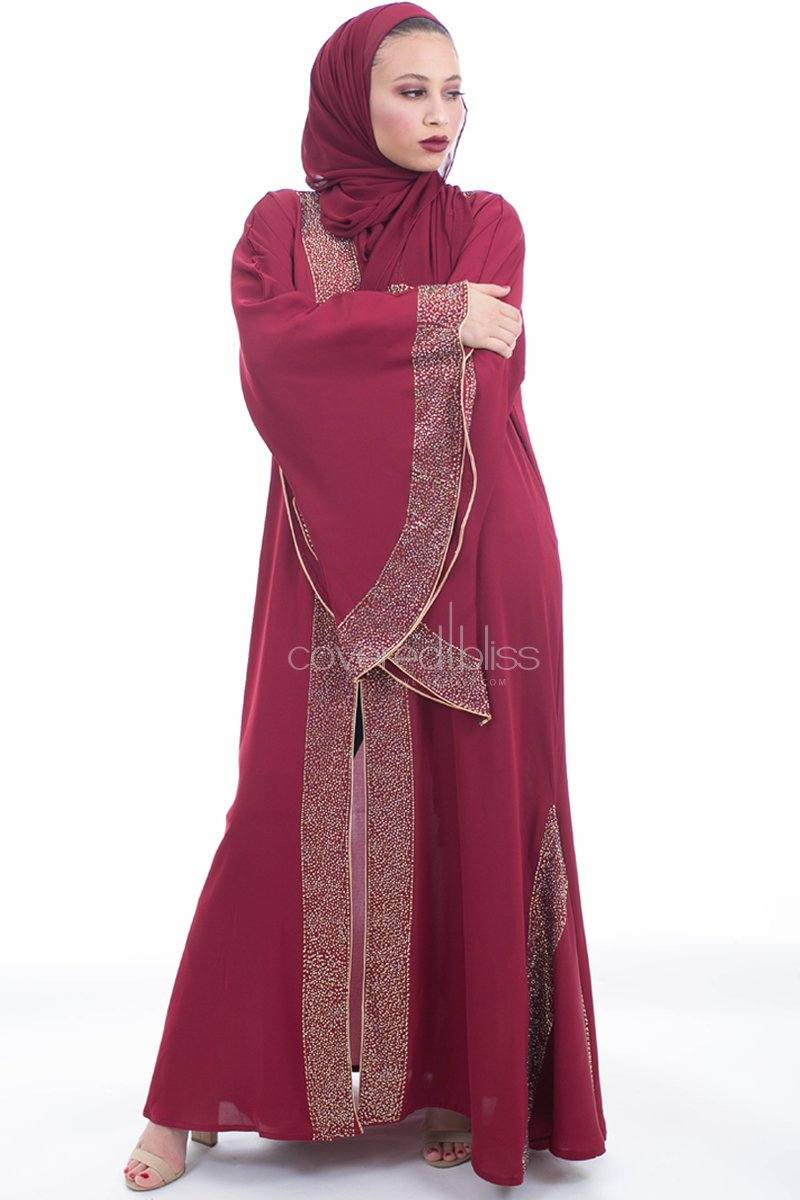 Summer Abaya /Maroon - Covered Bliss