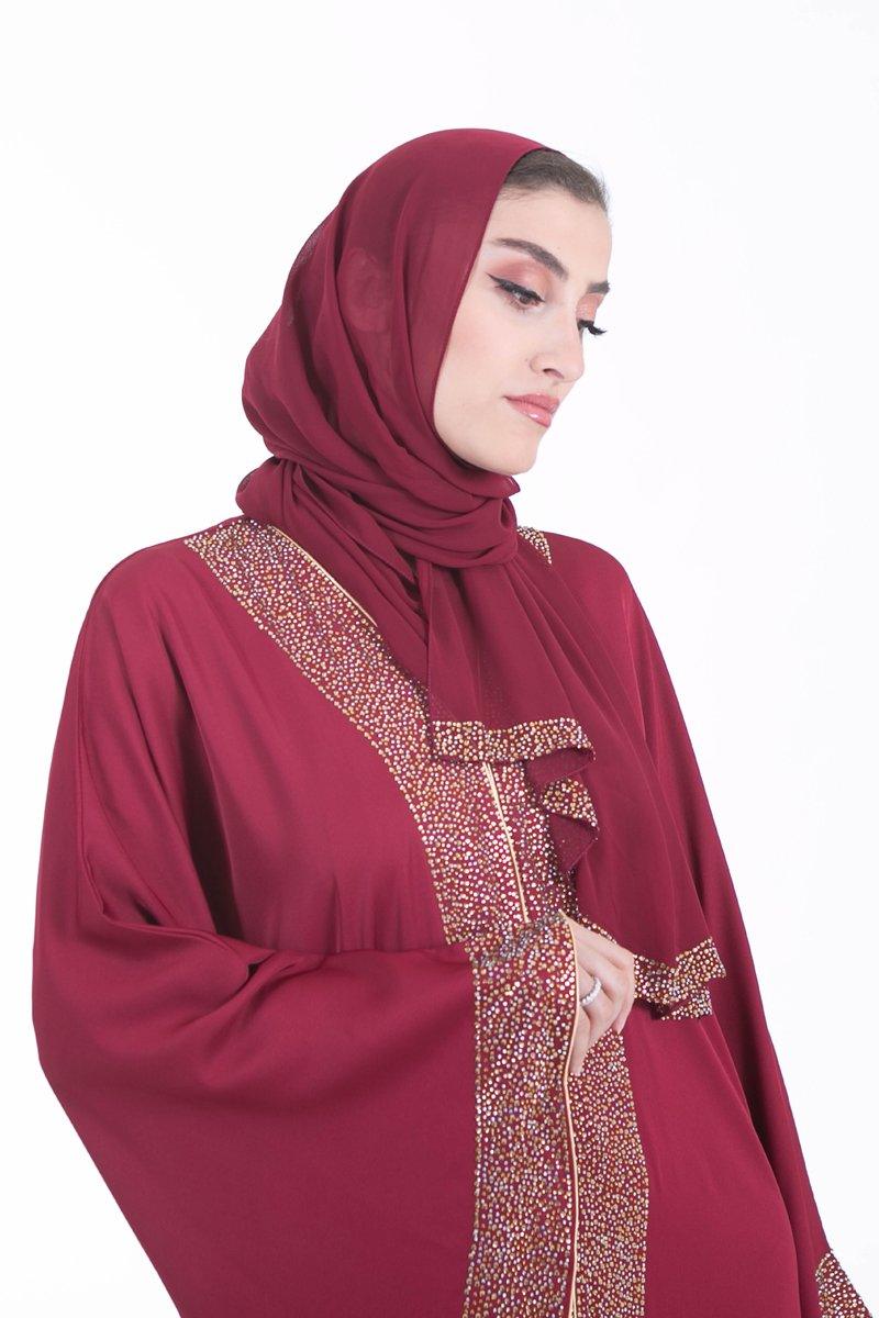 Summer Abaya /Maroon - Covered Bliss