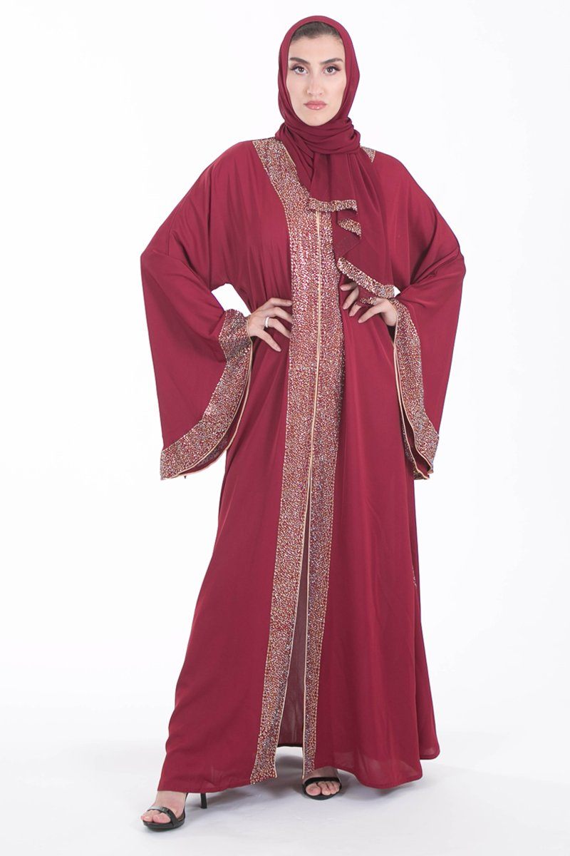 Summer Abaya /Maroon - Covered Bliss