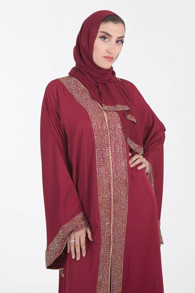 Summer Abaya /Maroon - Covered Bliss