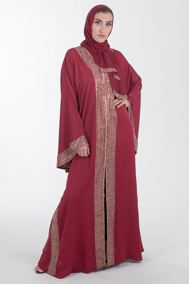 Summer Abaya /Maroon - Covered Bliss