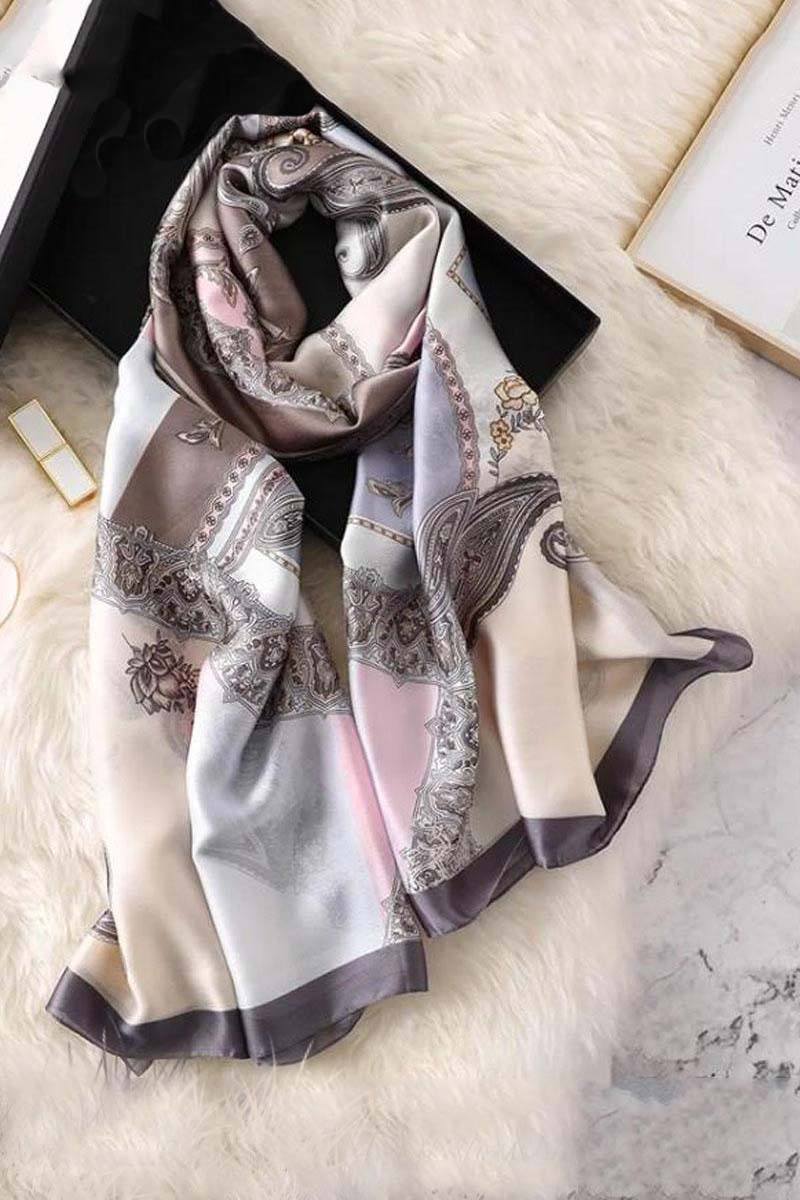 Essense Satin Printed Scarf - Covered Bliss
