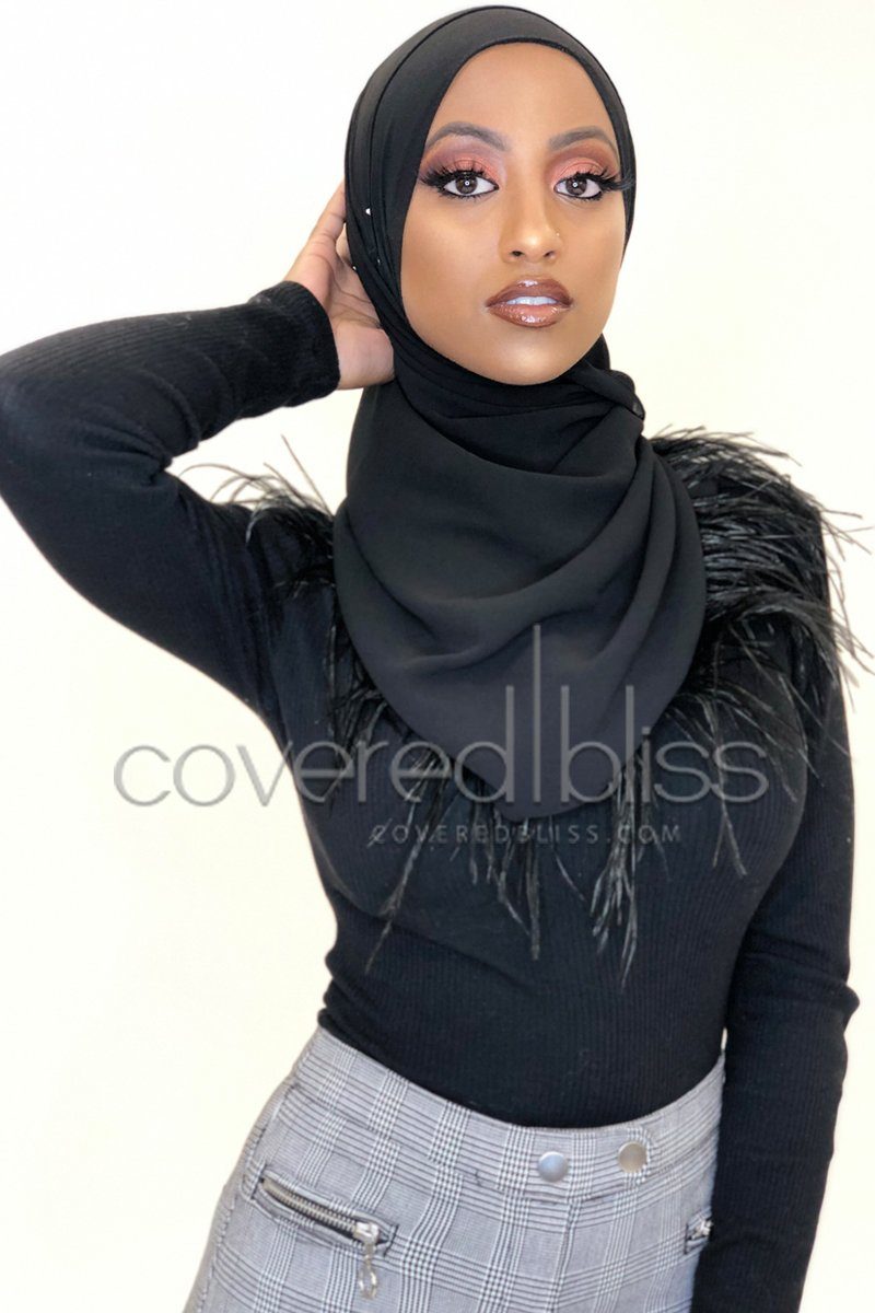 Feathery Dove Scarf - Covered Bliss