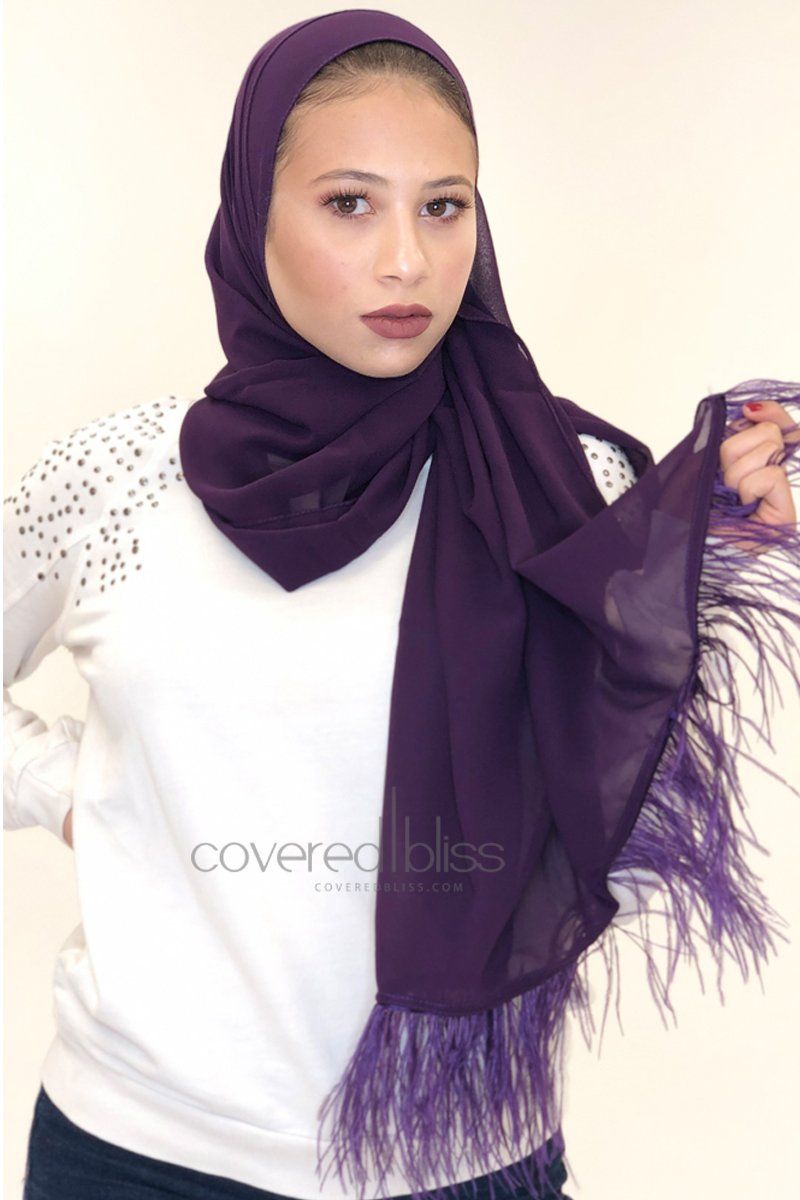 Feathery Dove Scarf - Covered Bliss