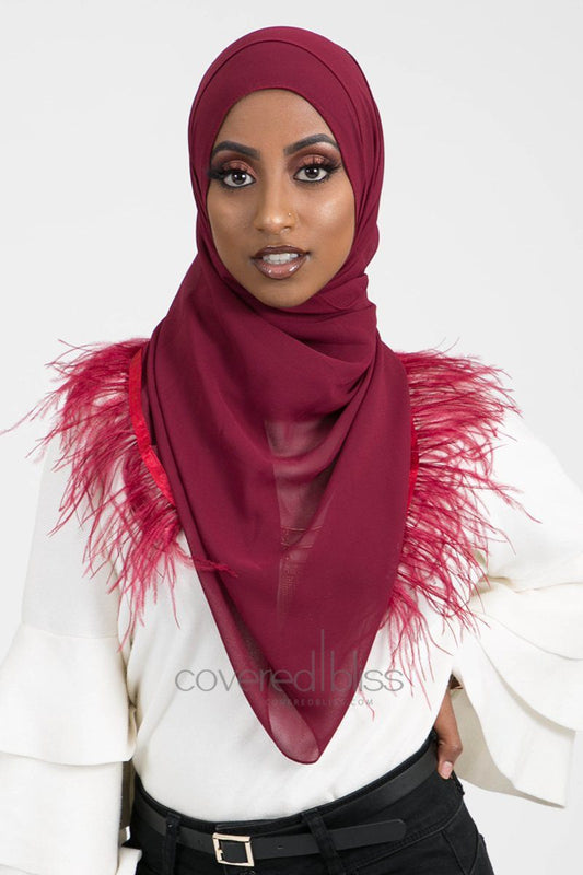 Feathery Dove Scarf - Covered Bliss