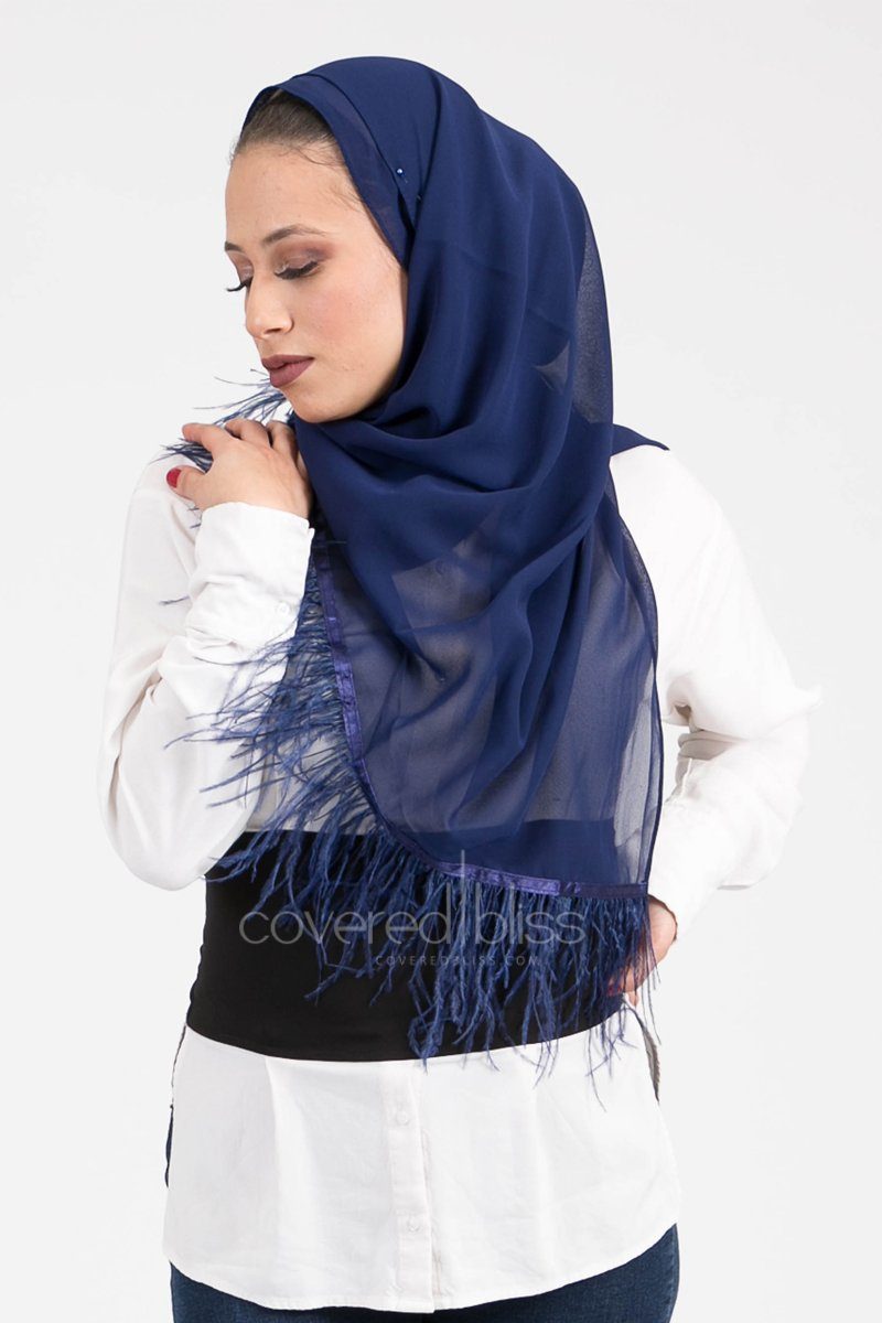 Feathery Dove Scarf - Covered Bliss