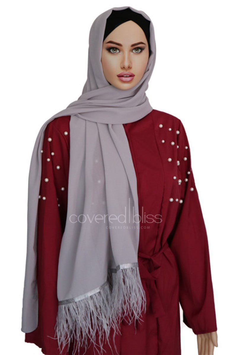 Feathery Dove Scarf - Covered Bliss