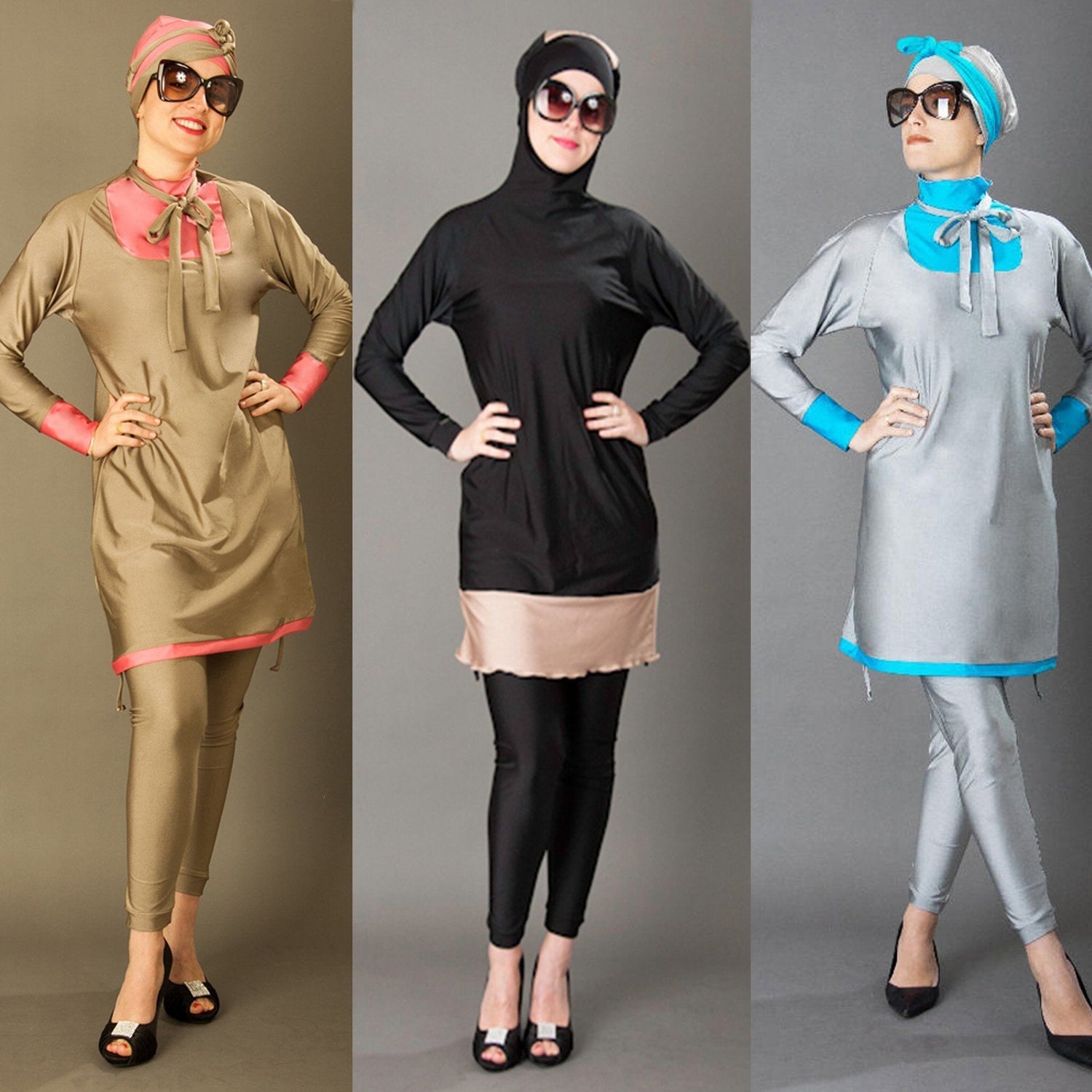 Modest swimwear for women with full coverage and a comfortable design