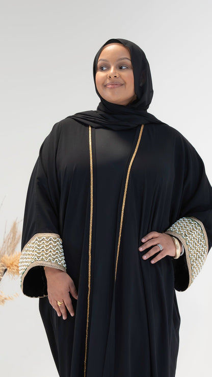 Pearlescent Elegance Cape Abaya