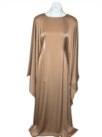 Mocha Pure Essence Butterfly Abaya with butterfly sleeves