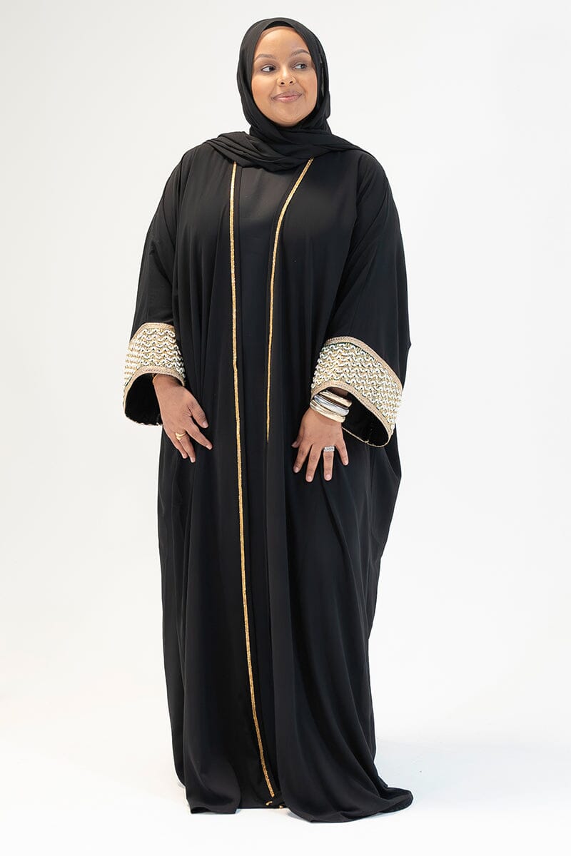 Pearlescent Elegance Cape Abaya