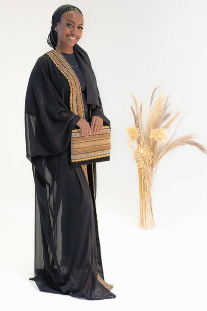 Gilded Cache Cape Abaya