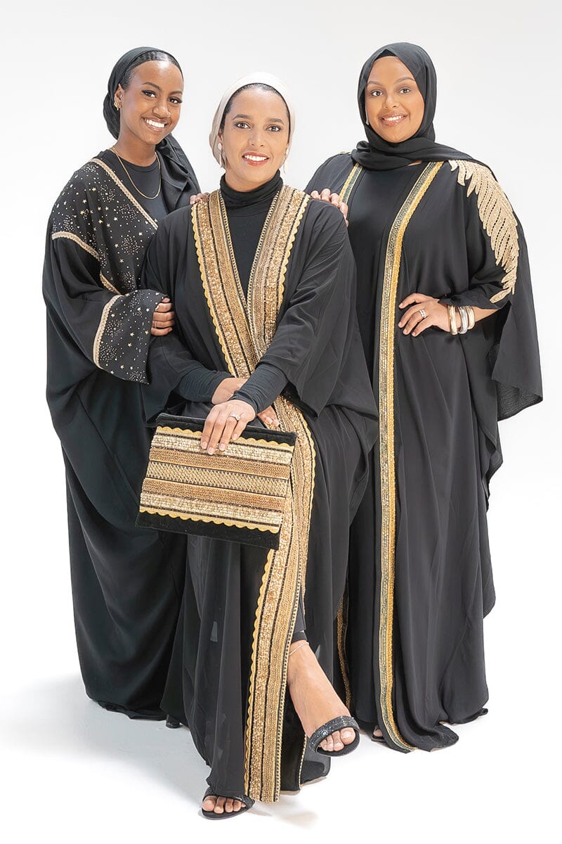 Gilded Cache Cape Abaya