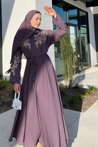 Amira Abaya Mauve