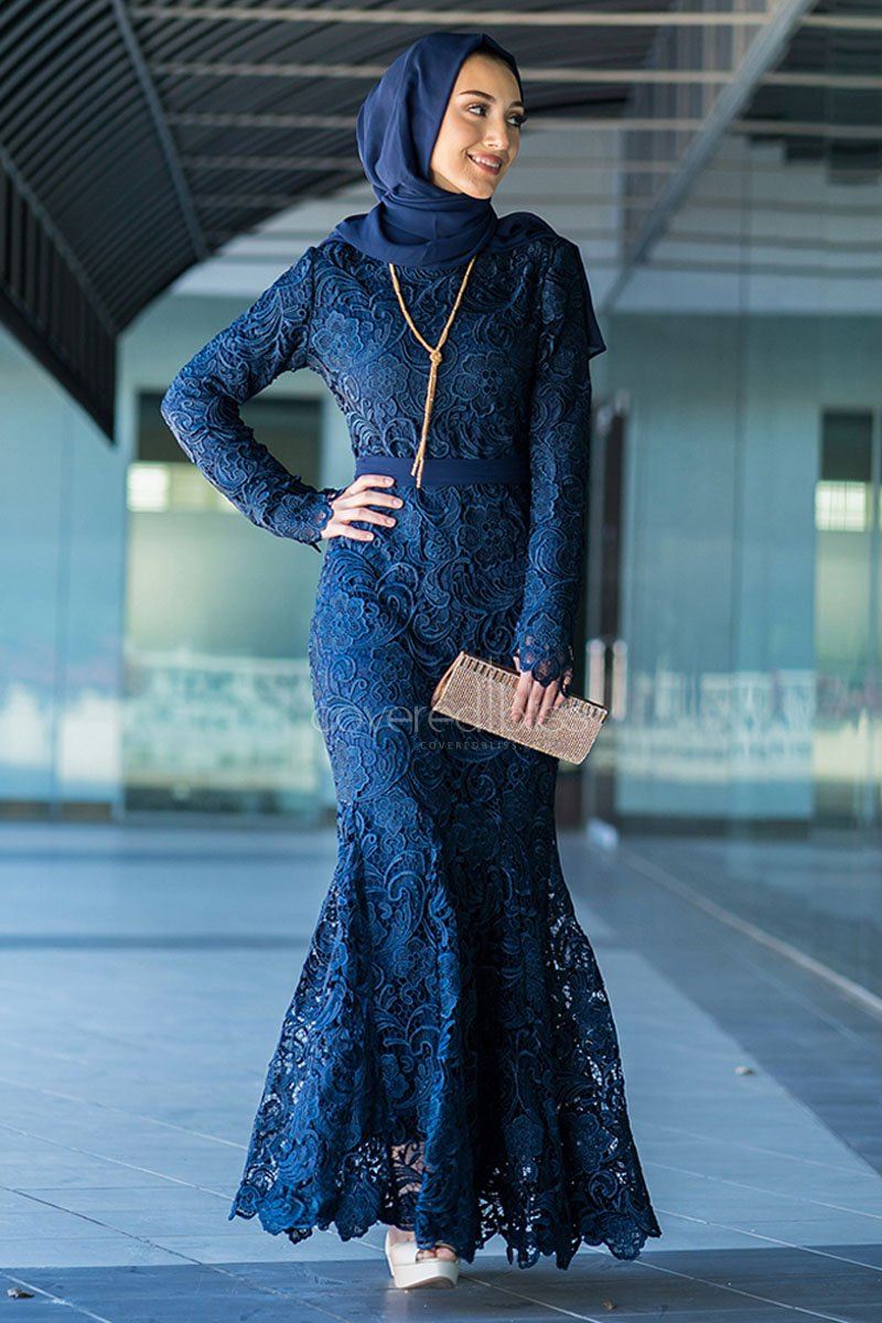 Amrien Lace Formal Dress XS / Navy Blue Amrien Lace Formal Dress XS / Navy Blue