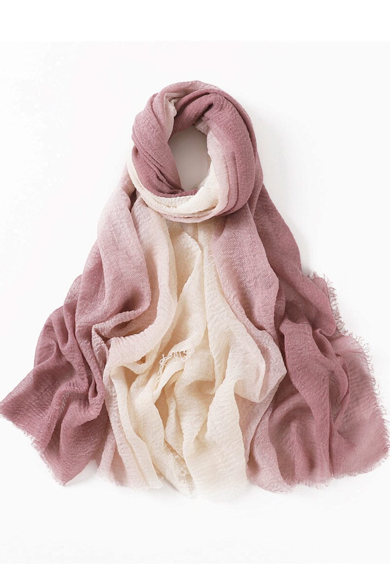 Crinkle Cotton Ombre Scarf