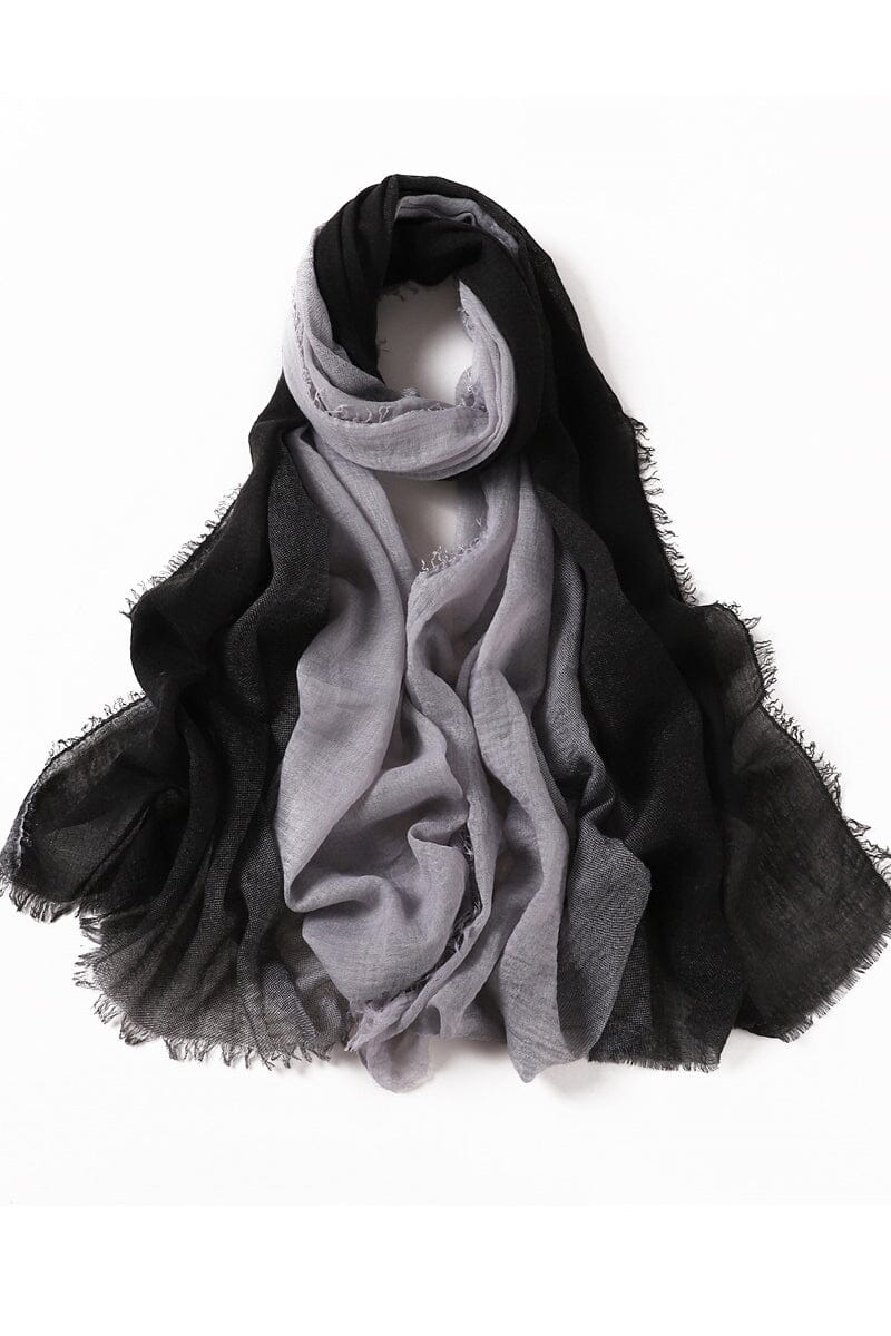 Crinkle Cotton Ombre Scarf