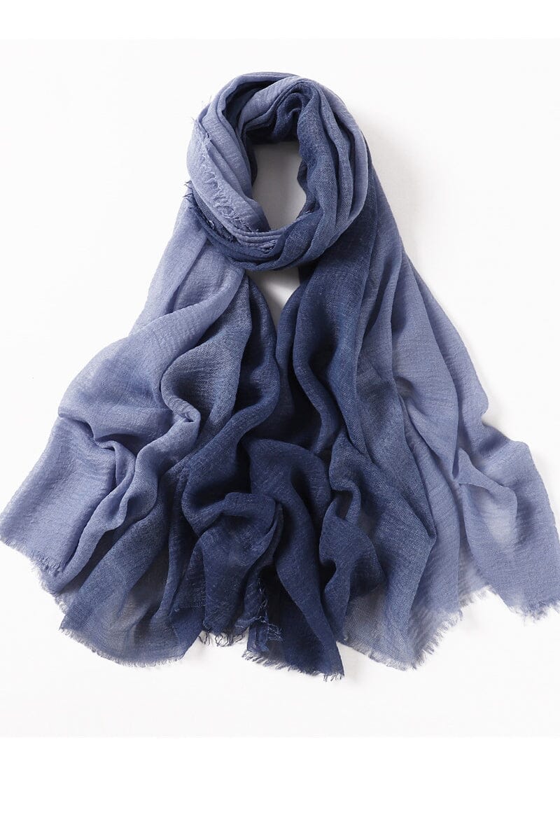 Crinkle Cotton Ombre Scarf