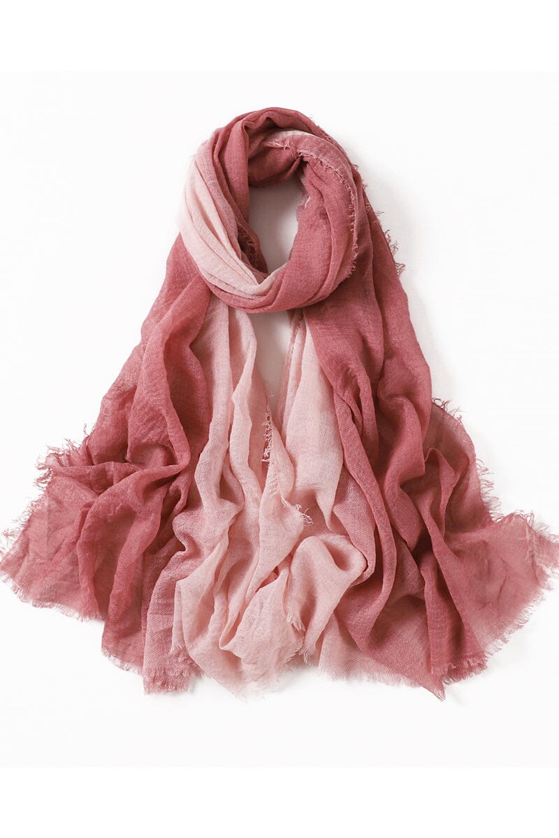 Crinkle Cotton Ombre Scarf