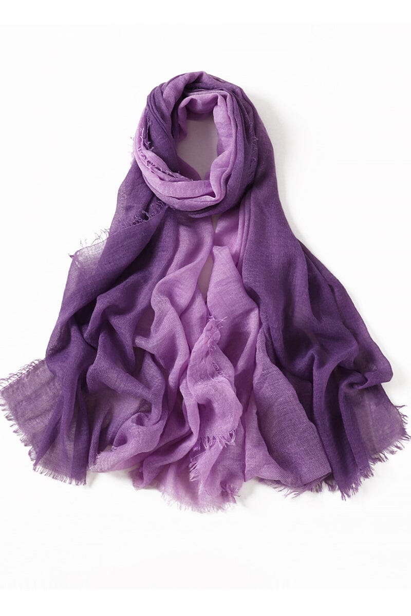 Crinkle Cotton Ombre Scarf