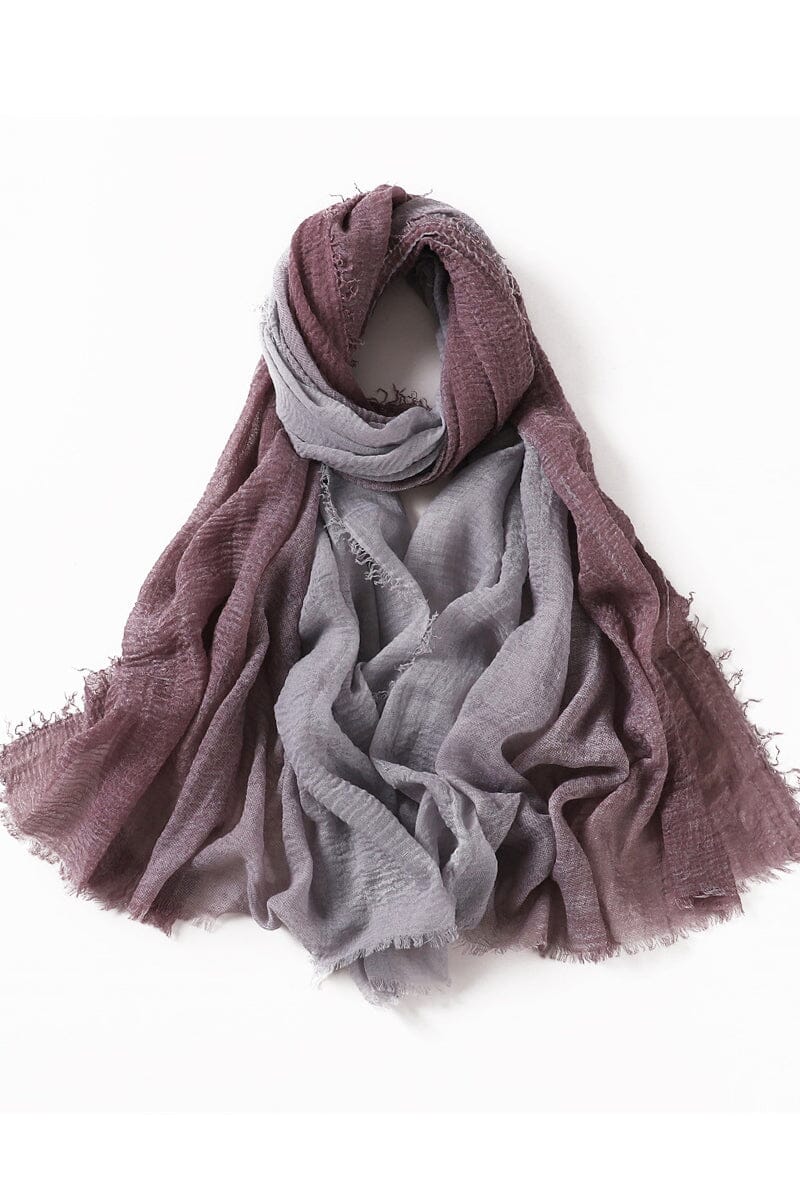 Crinkle Cotton Ombre Scarf