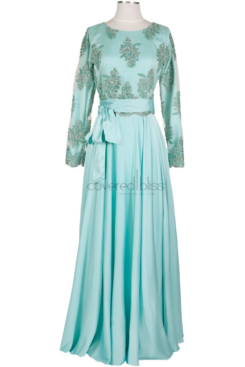 Daliah Mint formal dress - Covered Bliss