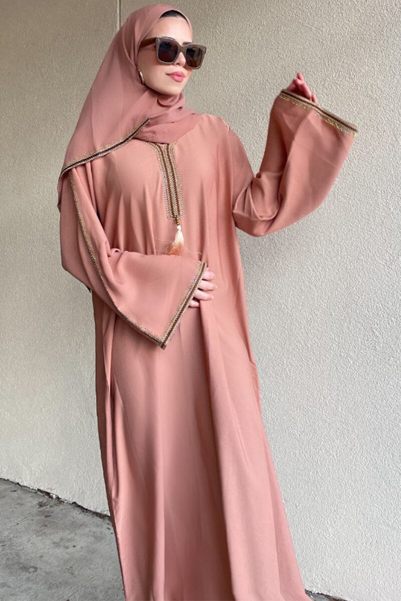 Malak Blush abaya