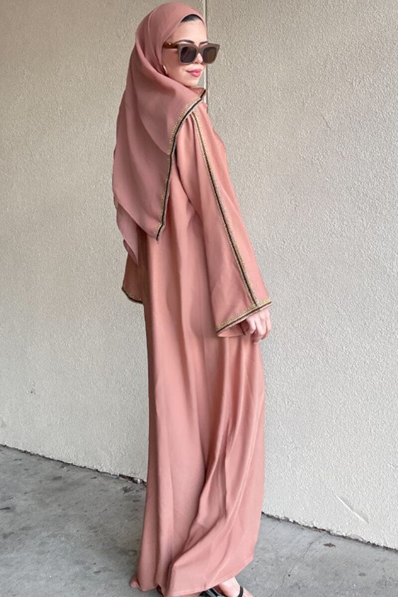 Malak Blush abaya