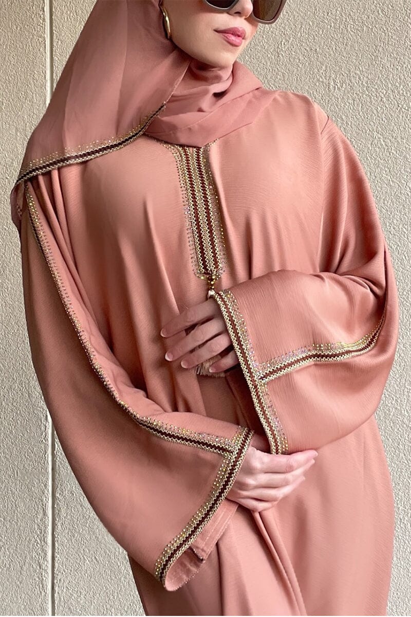 Malak Blush abaya