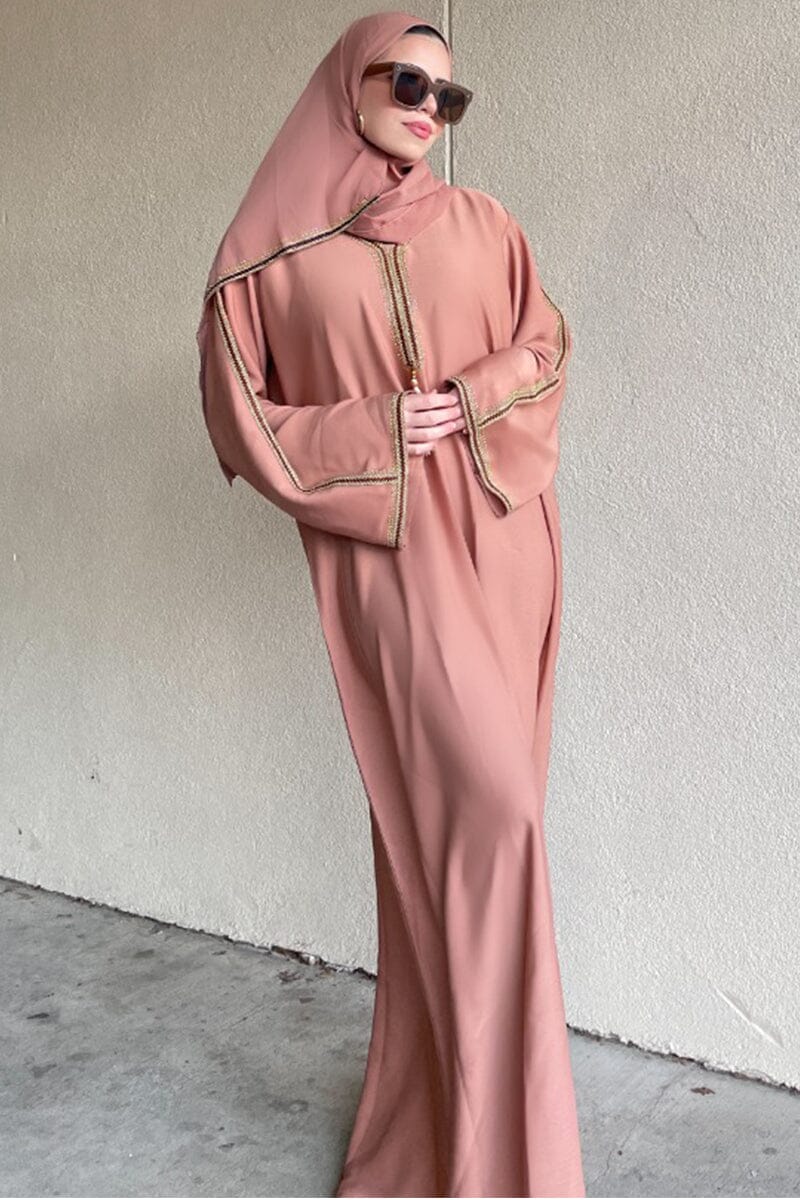 Malak Blush abaya