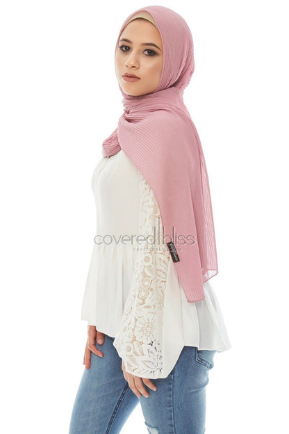 Pleated Chiffon Scarf - Covered Bliss