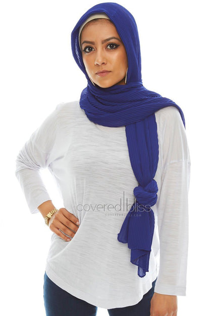 Pleated Chiffon Scarf - Covered Bliss