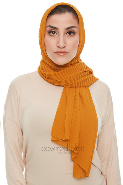 Pleated Chiffon Scarf - Covered Bliss
