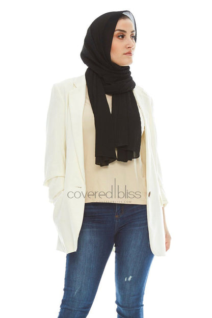 Pleated Chiffon Scarf - Covered Bliss