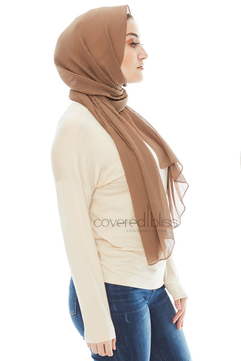 Pleated Chiffon Scarf - Covered Bliss