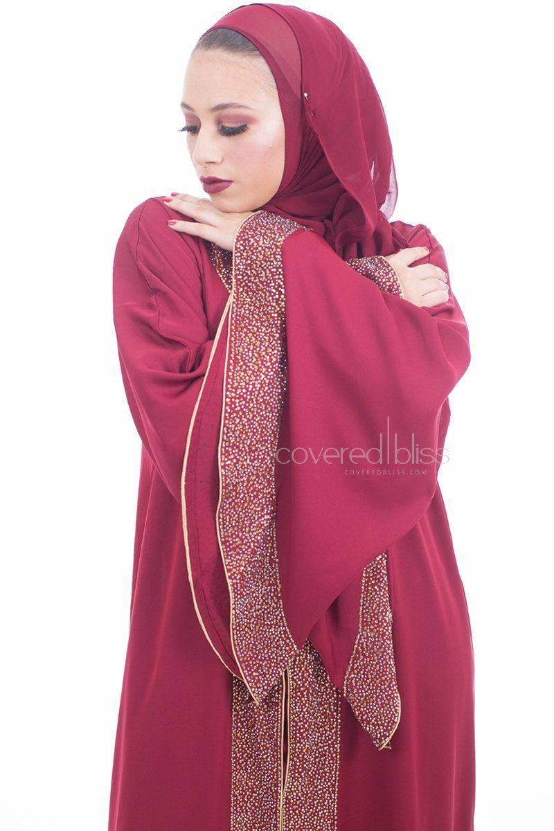 Summer Abaya /Maroon - Covered Bliss
